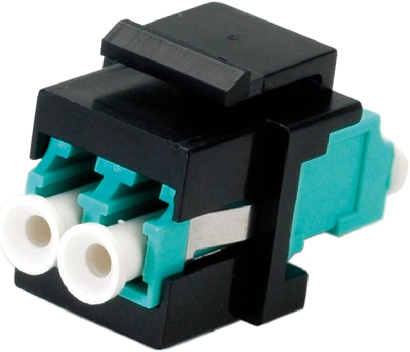 Roline Fiber Optic Keystone Jack LC Duplex Multimode OM3 Ceramic Sleeve
