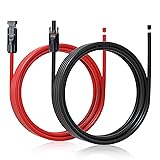 ECO-WORTHY 10FT 10AWG Solar Extension Cable with