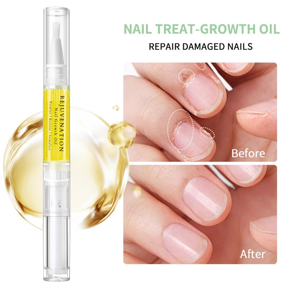 Nail Growth Oil, 2024 Upgrade Rejuvenation Nail Oil, Cosmetics Nail Growth Oil Pen, Cuticle Oil for Nails, Nail Strengthener for Moisturize Strengthen Brighten Nails Care (1) - Image 7