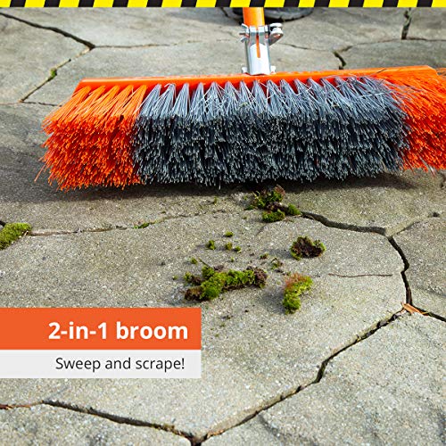 BLADE SWEEP Push Broom Outdoor Garage Broom 18 inch Heavy Duty