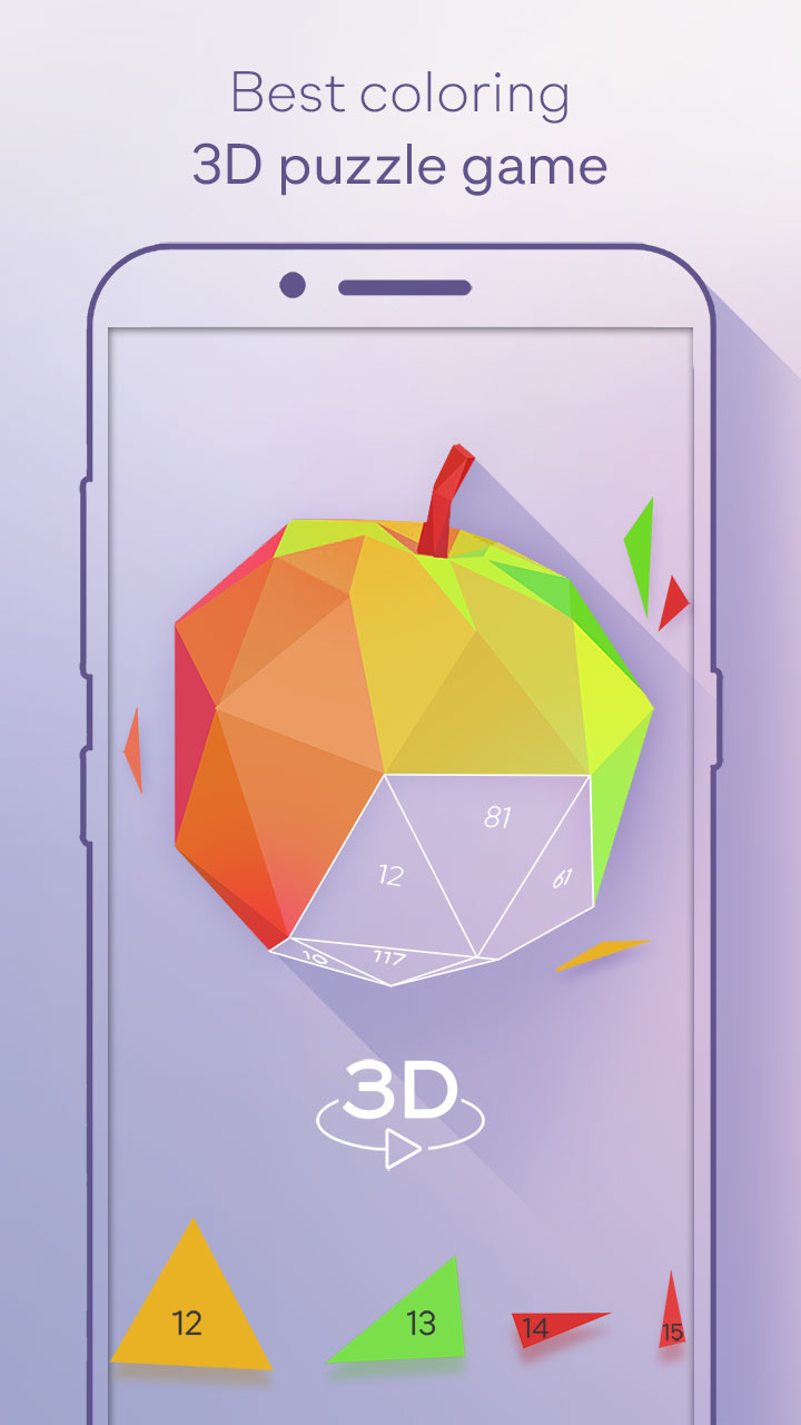 low poly 3d art: paint by number - Thumbnail 6