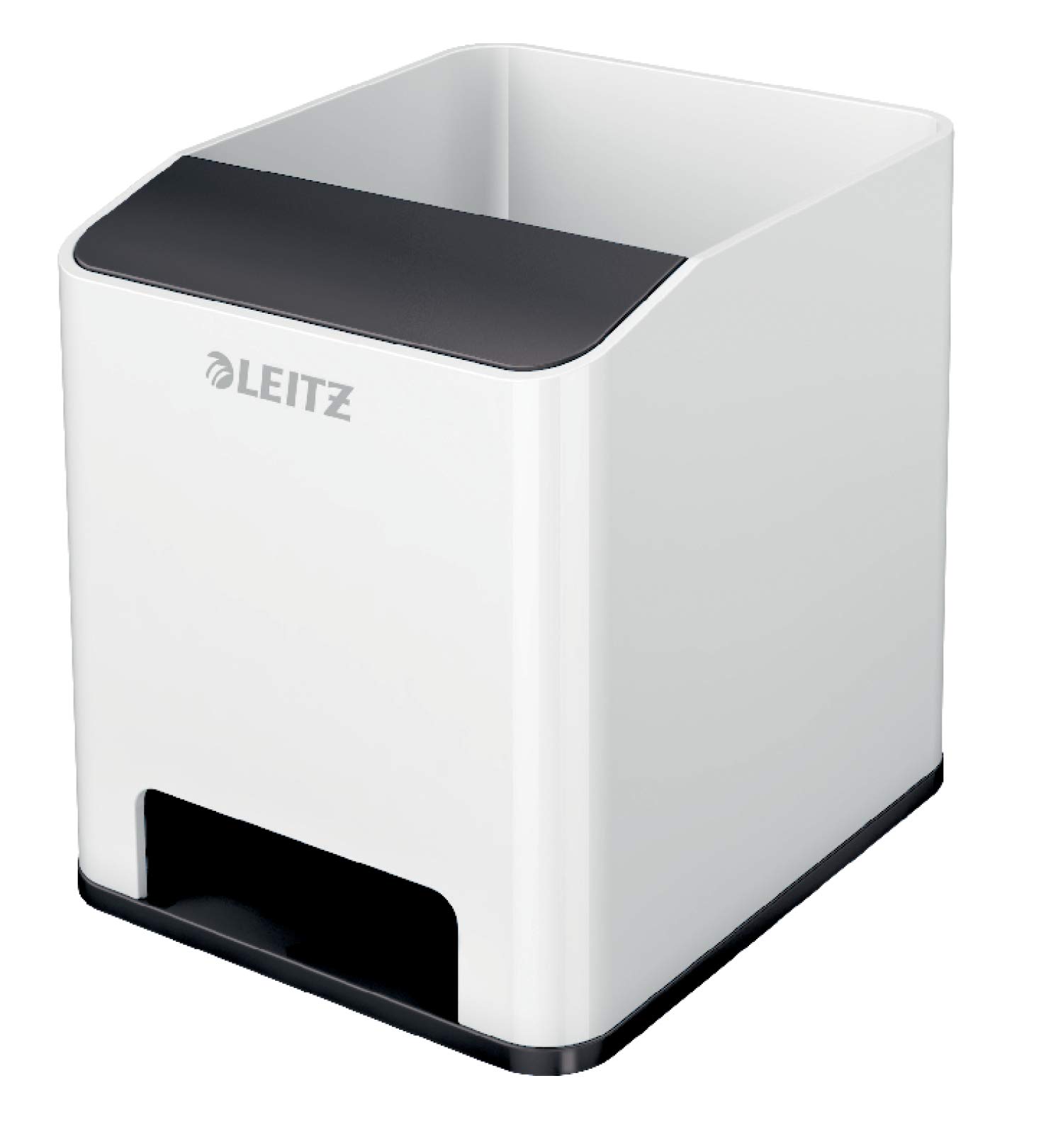 Leitz Pen Holder, Sound Amplification Function, WOW Range, 53631095, White/Black