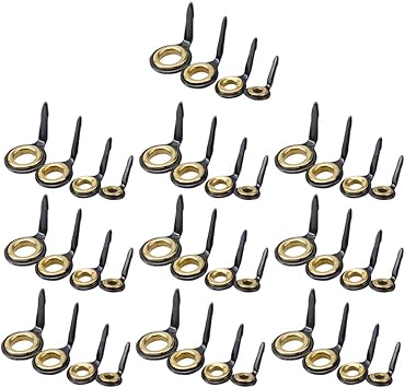 Amazon Toygogo ロッドガイド 先端ガイド トップガイド シングルレッグ 釣り竿ガイド 交換 スピニング 修理セット 40個入 Toygogo ロッド 竿パーツ