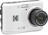 KODAK PIXPRO FZ45 Compact Digital Camera 16MP 4x Optical Zoom White 2.7" LCD view 1