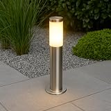 CGC Lighting Stainless Steel Outdoor Post Light IP54 45cm Garden Path Bollard view 1