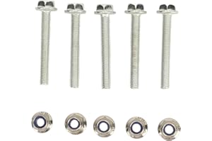 5 Set Auger Shear Bolt Lock Nut Kit Metal Shear Pin Bolts Lock Nut Kit 19M7834 Auger Shear Pin Bolts and Nut Replacement for 