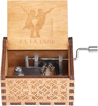 Silverbirdly - Manivela de Madera para Manos Que no Puede Ayudar a Enamorarse de la Caja de