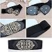 Fasker 2 Pack Womens Vintage Waist Belt Wide Elastic Stretch Retro Cinch Belt