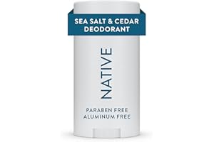 Native Deodorant | Natural Deodorant for Men, Aluminum Free with Baking Soda, Probiotics, Coconut Oil and Shea Butter | Sea Salt & Cedar