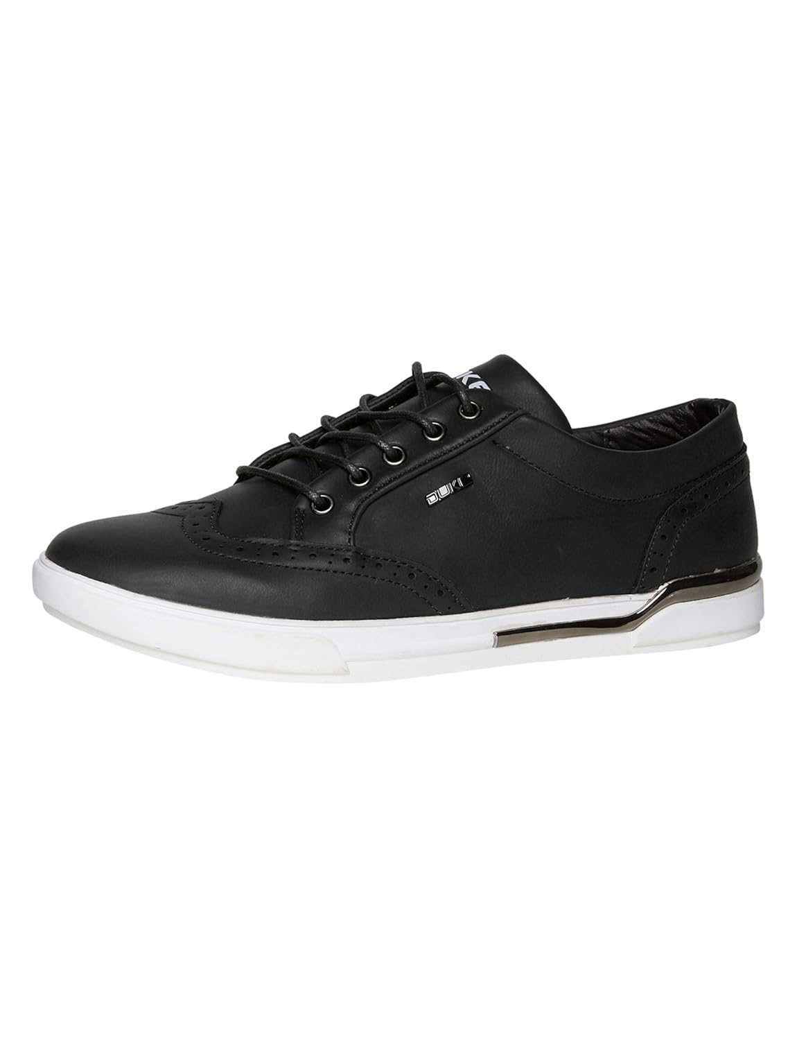 duke men black casual shoes