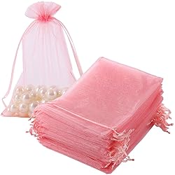 HRX Package Organza Bags Blush Pink 5x7 inch