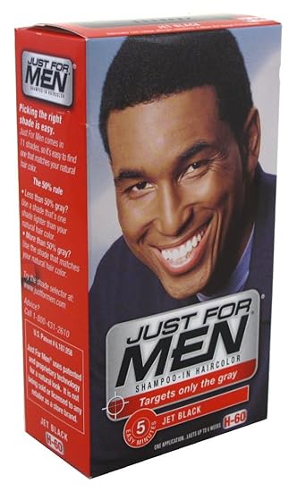 Amazon Com Just For Men Shampoo In H 60 Haircolor Jet Black
