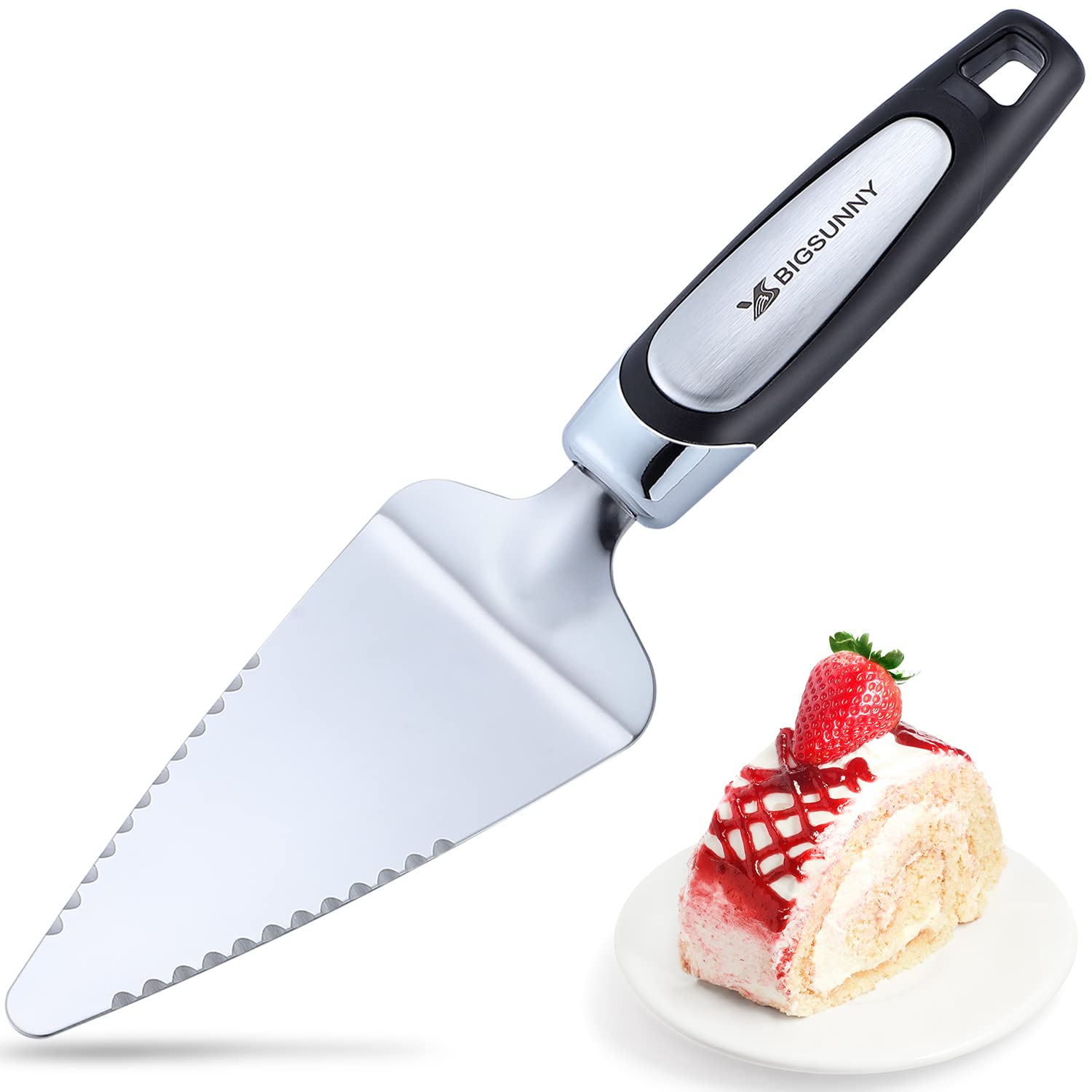 MSY BIGSUNNY Pie Server Cake Server Stainless Steel Pizza Server