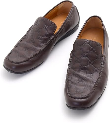 Amazon グッチ Gucci シューズローファー グッチシマ レザー ブラウン 7 Us7 5 メンズ 中古 ローファー スリッポン