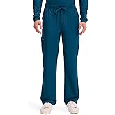 Cherokee Scrubs for Men Tapered Leg Cargo Scrub Pants with Zip Fly, 5 Pockets Elastic Waist 2-Way Stretch & Easy Care – WW190