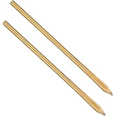 2 Pcs Sewing Leather Needles, Metal Single Hole Leather Rope Woven Needle, Single Prong Lacing Needles, Manual Lacing Threading Prong Steel Needle for Leathering Craft (Hole Diameter 0.1cm, 2.2 Inch)