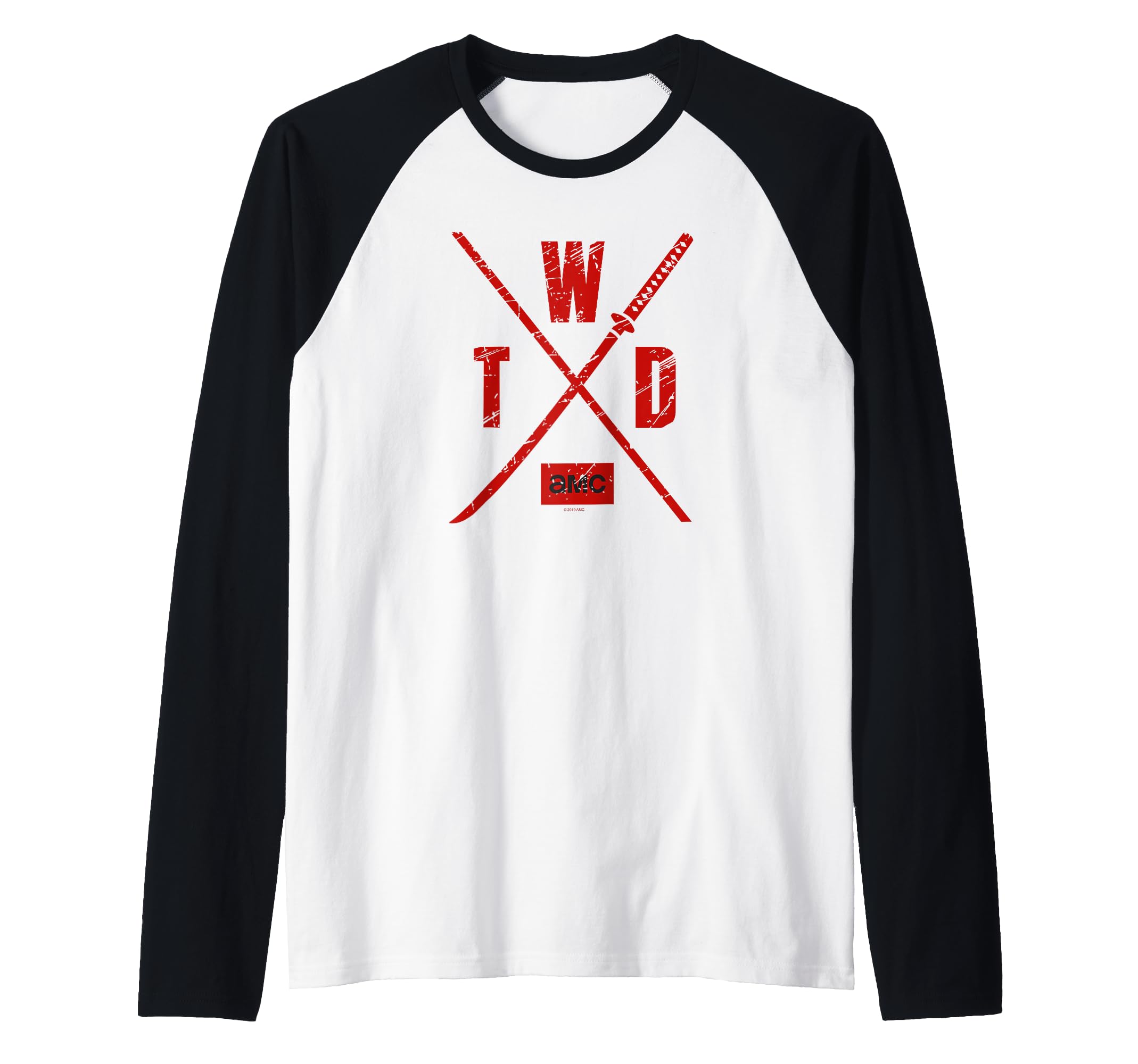 TWD Season X Logo Raglan Baseball Tee