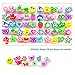 HLXY Flashing Light Up Ring LED Glow Finger Colorful Lights 50 Packs Party Favor for kids Novelty Jelly Rubber Rings