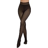 Tournesol Women's Fleece Lined Tights Fake Translucent Warm Thermal Pantyhose Sheer Thick Leggings Under Dress for Winter