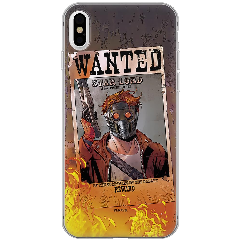 ERT GROUP mobile phone case for Apple Iphone XS Max original and officially Licensed Marvel pattern Star Lord 001 optimally adapted to the shape of the mobile phone, case made of TPU