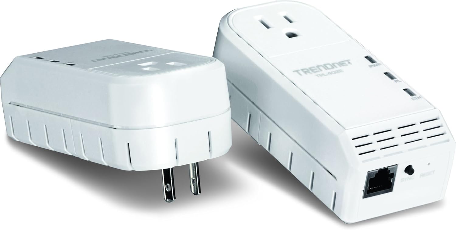 500 Mbps Powerline AV Adapter Kit with