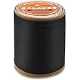 Waxed Cord for Jewelry Making Black Wax Cord String for Bracelet Necklace Waxed Beading Cord 76 Yards Waxed Thread Macrame Supplies 0.8mm Waxed Polyester Cord for Bracelets Waxed Crafting Rope (Black)