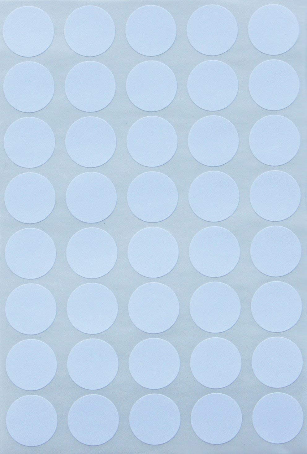 Royal Green Round Sticker Colored Dot Stickers 19mm (2cm) 3/4 Inch - White - 600 Pack