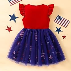 Toddler Girl 4th of July Outfit Red White and Blue