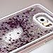 Samsung Galaxy S7 Edge case,Crosstree Liquid, Appmax Cool Quicksand Moving Stars Bling Glitter Floating Dynamic Flowing Case Liquid Cover for galaxy s7 edge. (Star Silver)