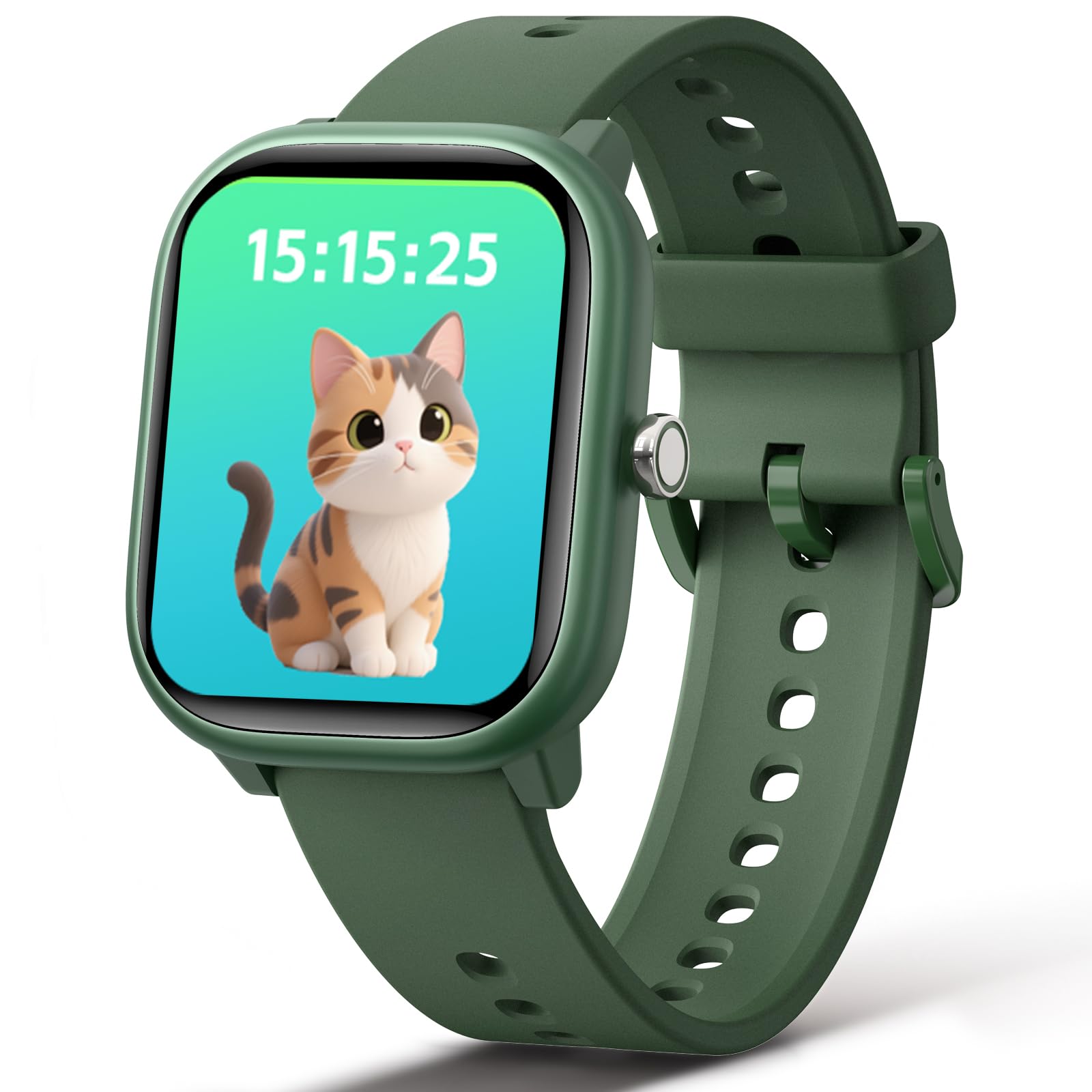 Fikami Smart Watch for Kids Girls Boys No APP/Phone Needed, 1.8" IP68 Waterproof Sport Watch Pedometer, Heart Rate, Sleep Monitor, Step Counter, 12 Puzzle Games for Girls Boys Teens 6-16