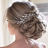 JAKAWIN Rhinestone Bride Wedding Hair Comb Silver Crystal Hair Piece Bridal Hair Accessories for Women