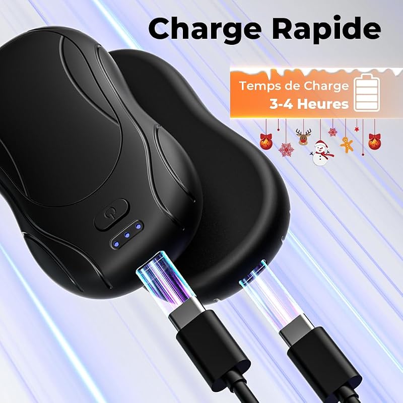Chauffe Main Portable, 23H, 6000mAH Conception Divisée Amovible — photo 7 sur 8
