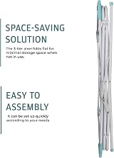Straame 3 Tier Clothes Airer White 63 x 46 x 138 Drying Rack view 2
