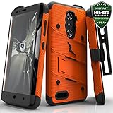 ZTE ZMax Pro Case, Zizo [Bolt Series] w/FREE [ZMax Pro Screen Protector] Kickstand [12 ft. Military Grade Drop Tested] Holster Clip- Grand X Max 2