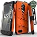 ZTE ZMax Pro Case, Zizo [Bolt Series] w/FREE [ZMax Pro Screen Protector] Kickstand [12 ft. Military Grade Drop Tested] Holster Clip- Grand X Max 2