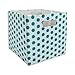 DII Hard Sided Collapsible Fabric Storage Container for Nursery, Offices, & Home Organization, (11x11x11) - Honeycomb Teal