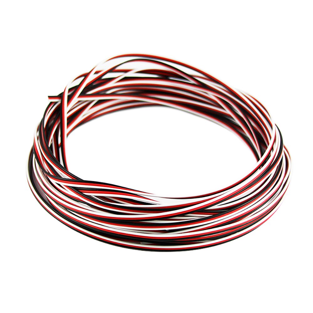 OliYin 50 feet 22AWG Servo Cable 3p Line For Futaba JR RC Servo Hobby Model Aircraft Model Wiring Wholesale Price 60 corex0.08mm