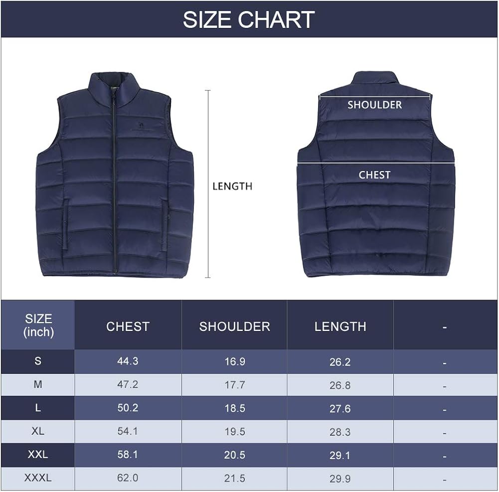 Camel Crown Puffer Vest Men Quilted Winter Padded Sleeveless Jackets Gilet For Casual Work Travel Outdoor At Amazon Men S Clothing Store