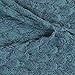 Newest Handmade Mermaid Tail Blanket, Warm and Soft with Scales Pattern for Adult Snuggled Upon The Sofa in Sweet Night (74'' x 35'')