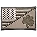 Shamrock USA Flag 2.25 x 3.5 inch Morale Patch - Coyote Brown