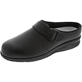 SAS® Clog Slip-Ons for Women – Leather Upper – CradleFit™ Cushioning – Foot-Shape® Design - Tripad Comfort® Black 8 W - Wide (C)