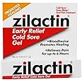 Zilactin Cold Sore Gel, Medicated Gel 0.25 oz