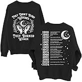 DarkJoy Halloween Sweatshirts For Women They Didn't Burn Witches They Burned Women Sweatshirt Womens Feminist Witches Shirts