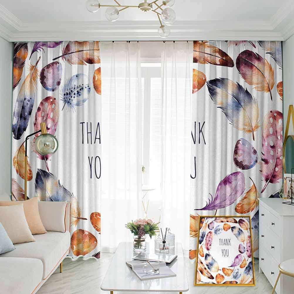 Cortinas plisadas tribales con oscurecimiento y forro de plumas de