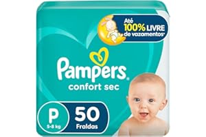 Fralda Pampers Confort Sec Tamanho P 50 Unidades