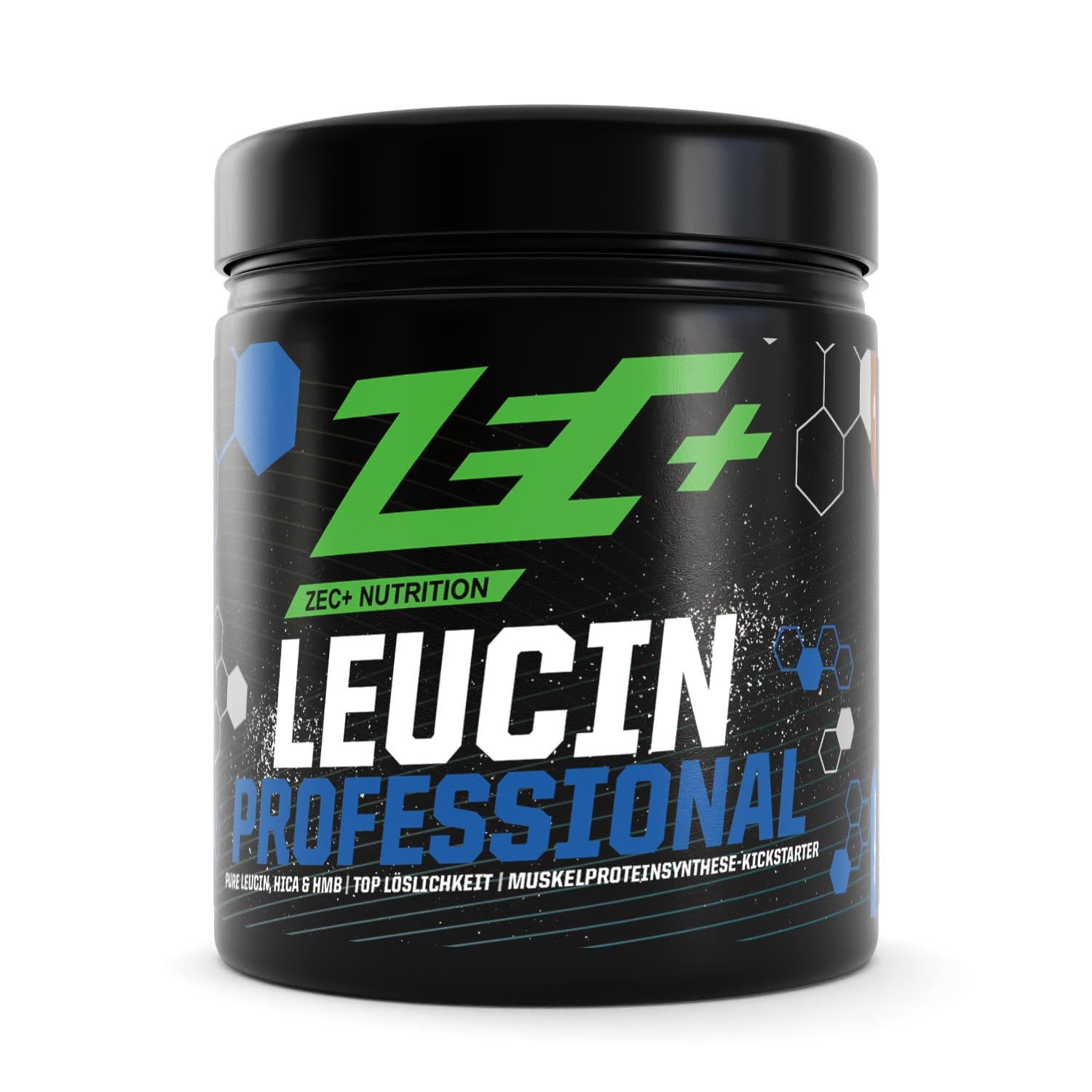 Zec+ Nutrition BCAA Professional | Anabolic Amino Acid Formula with L-Leucine + HMB and HICA – Perfect for High Performance Sports Athletes after Training | Optimises Anabolic Signals | Muscle Protein Synthesis | Light | Unflavoured or Cola Flavour, 270g