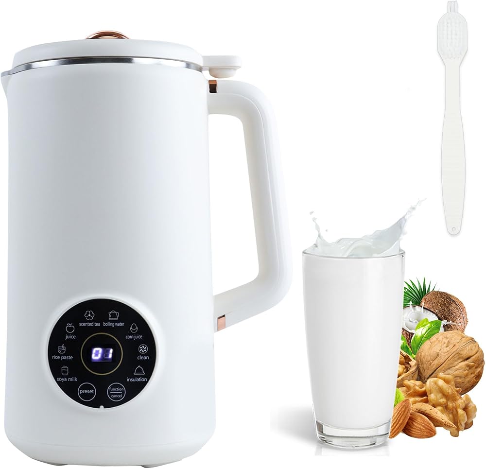 Les-Theresa Nut Milk Maker 1L with Timer & LED Display, Auto-Clean