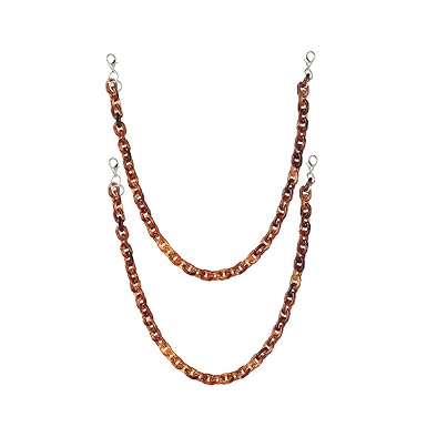 OULII 2pcs Resin Bag Straps Creative Women Superfine Mini Bag Straps Chains (Hawksbill)