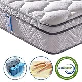 Vesgantti 10.2 Inch Twin XL Multilayer Hybrid Mattress, Bed in a Box, Medium Firm Plush Feel- Memory Foam and Pocket Spring - CertiPUR-US Certified/10 Year Guaranty