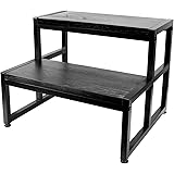 Annecy Wooden Step Stool with 400lb Load Capacity, Bedside Step Stool for Adult Kids, Wood Step Stool for Kitchen, Bathroom, 